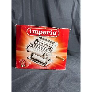 Imperia Manual Pasta Maker Machine Made in Italy Chrome Steel with Gnocchi Board